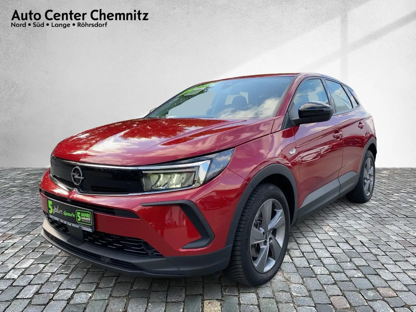 Opel Grandland AT8 Hybrid Edition LED/Navi/LHZ/KlimaA Rood - 2