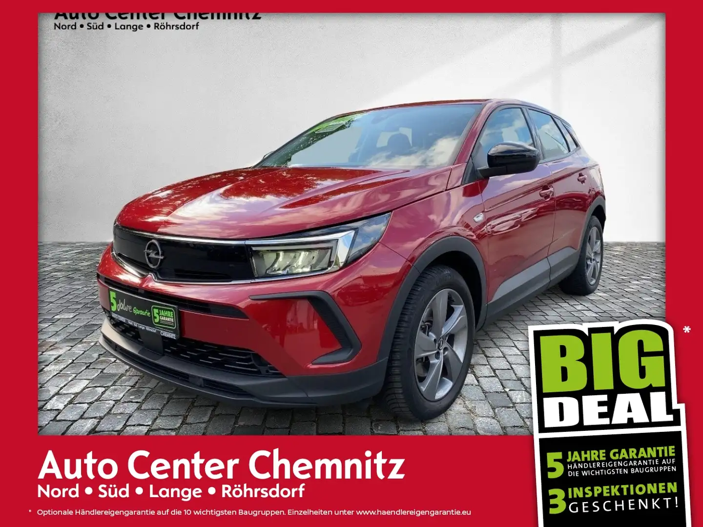 Opel Grandland AT8 Hybrid Edition LED/Navi/LHZ/KlimaA Rood - 1