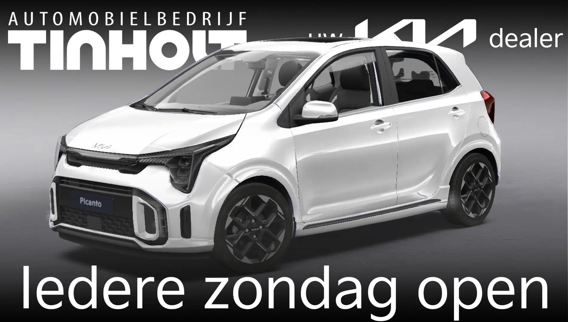 Kia Picanto 1.0 GDi GT-Line - Direct uit voorraad leverbaar - Wit - 1