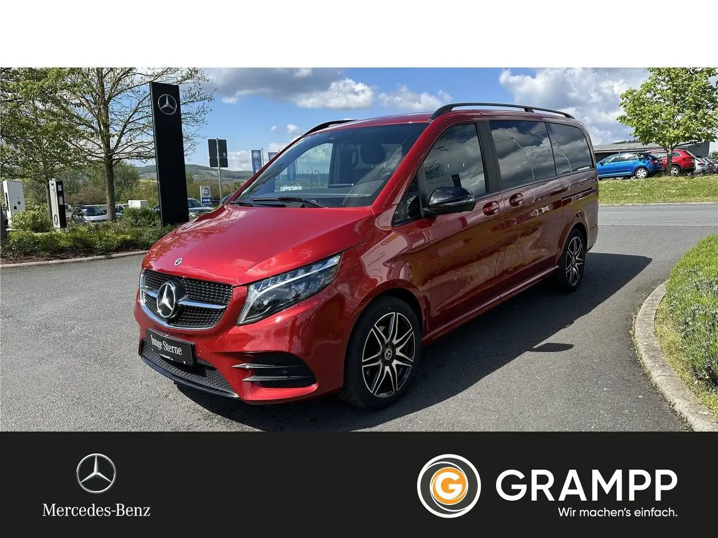 Mercedes-Benz V 300 4matic Avantgarde AMG*Standh.*Panorama*AHK Red - 1