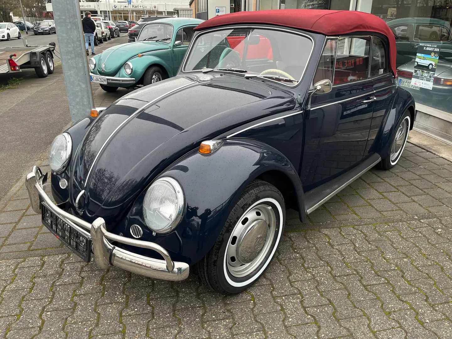 Volkswagen Käfer Käfer Cabrio 1500 perfekte Restaurierung blau Bleu - 1