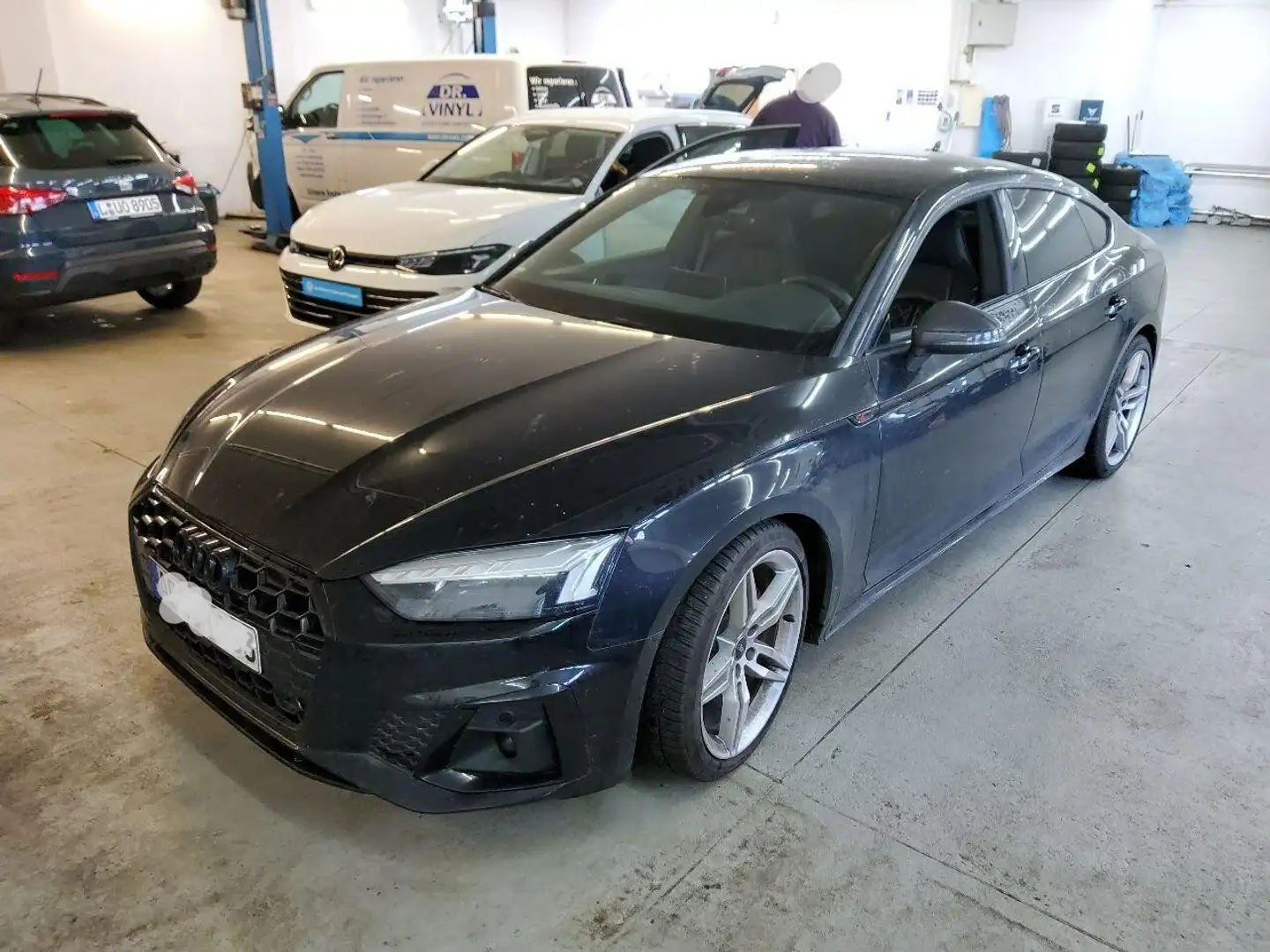 Audi A5 S line 40 TDI Matrix/carbon style Schwarz - 2