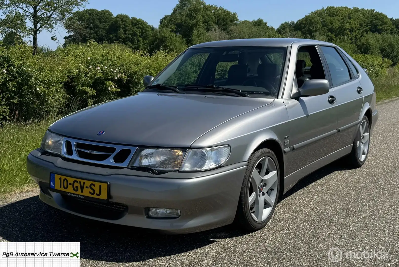 Saab 9-3 2.0 Turbo Aero aut 2001 255pk nette auto! Nw Apk Grijs - 1