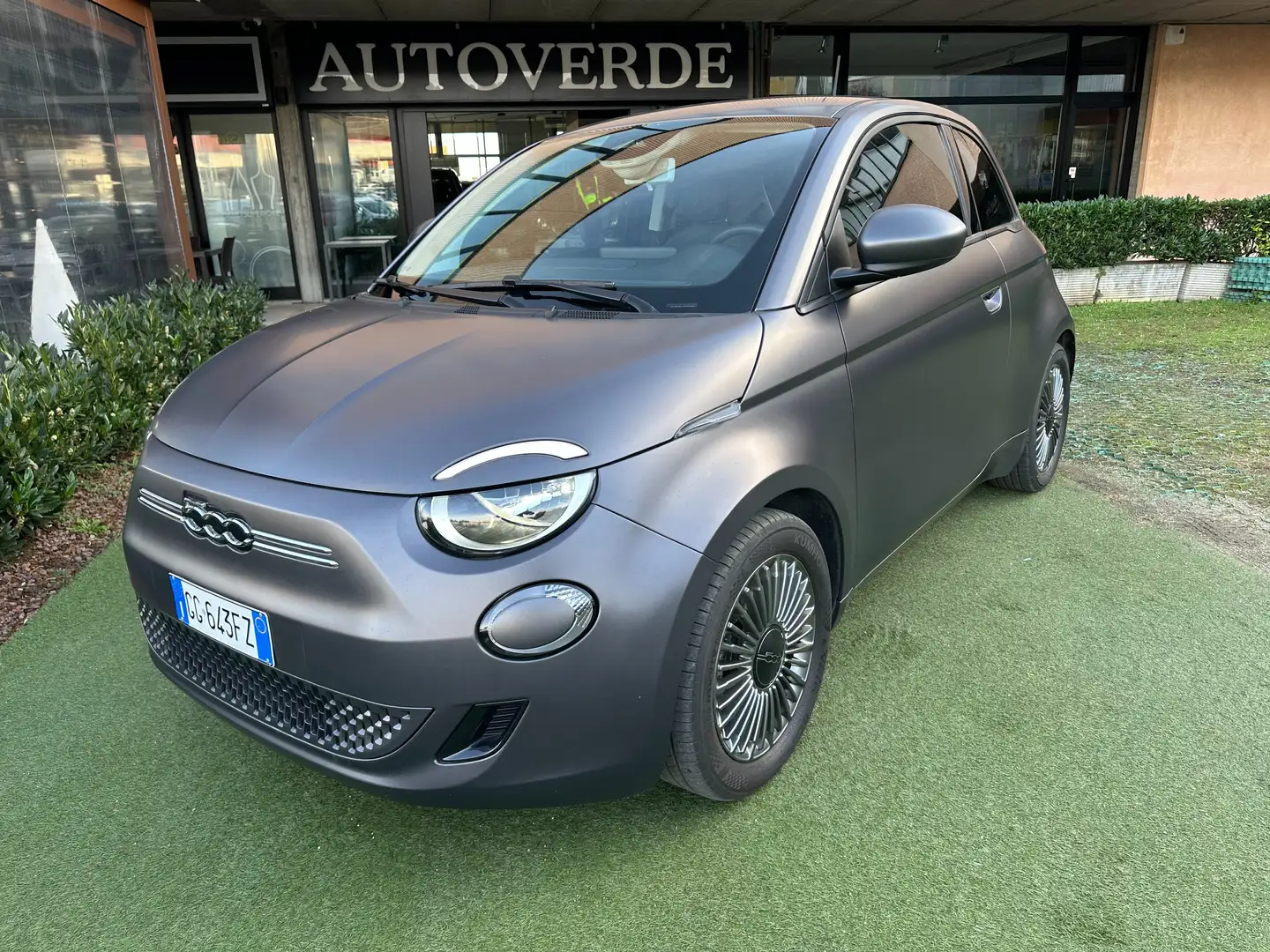 Fiat 500e 3+1 42kW ICON Opaca 41500km IVA ESPOSTA OK NEOPAT. Grau - 1