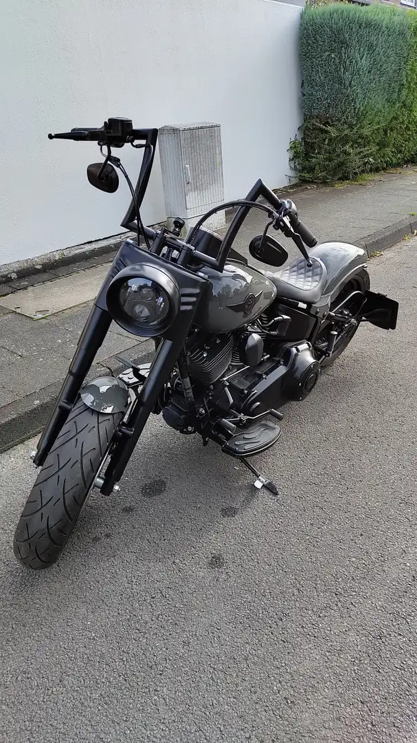 Harley-Davidson Fat Boy Kesstech Auspuffanlage, LED Scheinwerfer & Blinker Grigio - 2