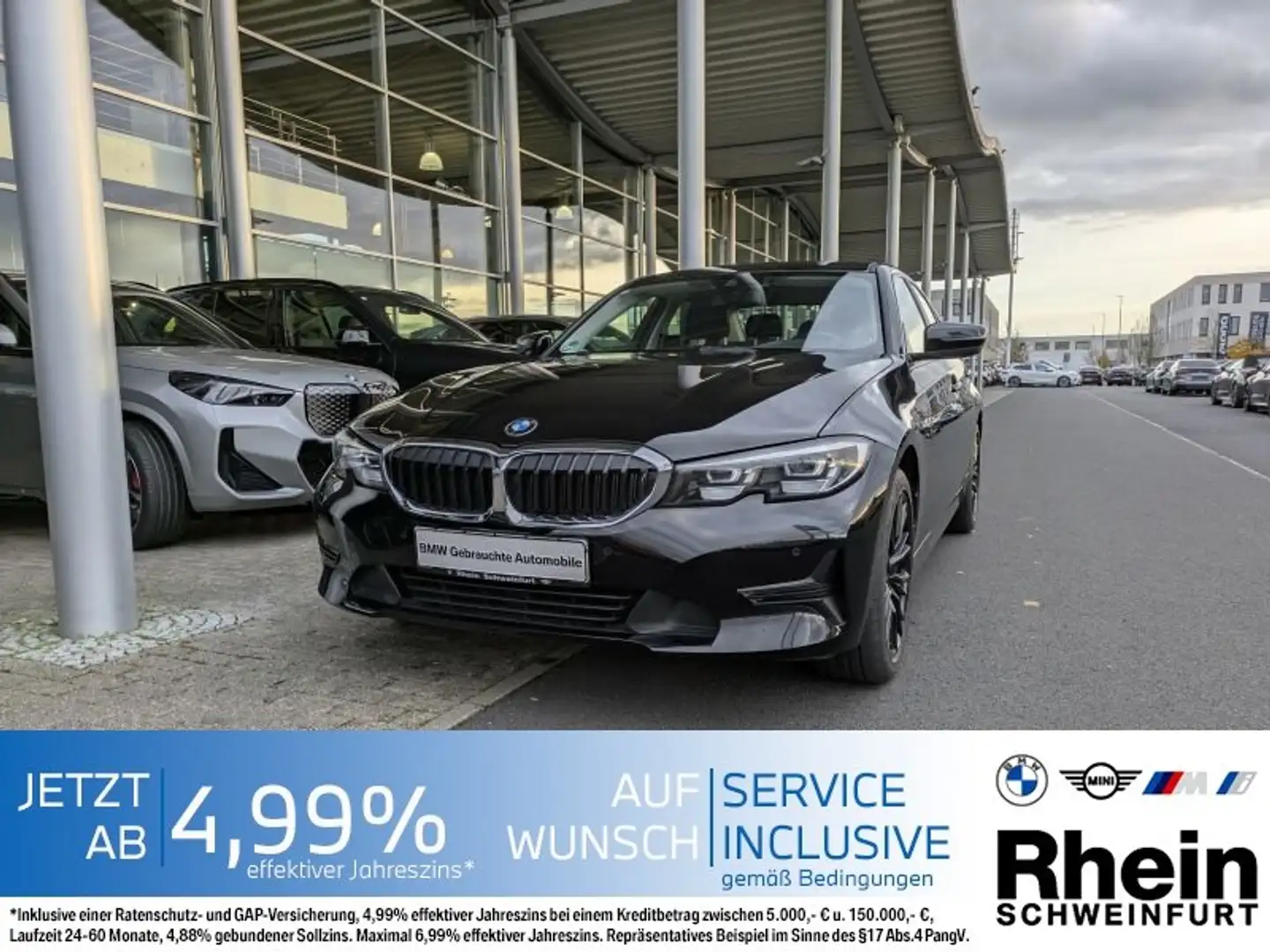 BMW 318 i Lim. Navi. PDC. SH. HIFI. DAB. Schwarz - 1