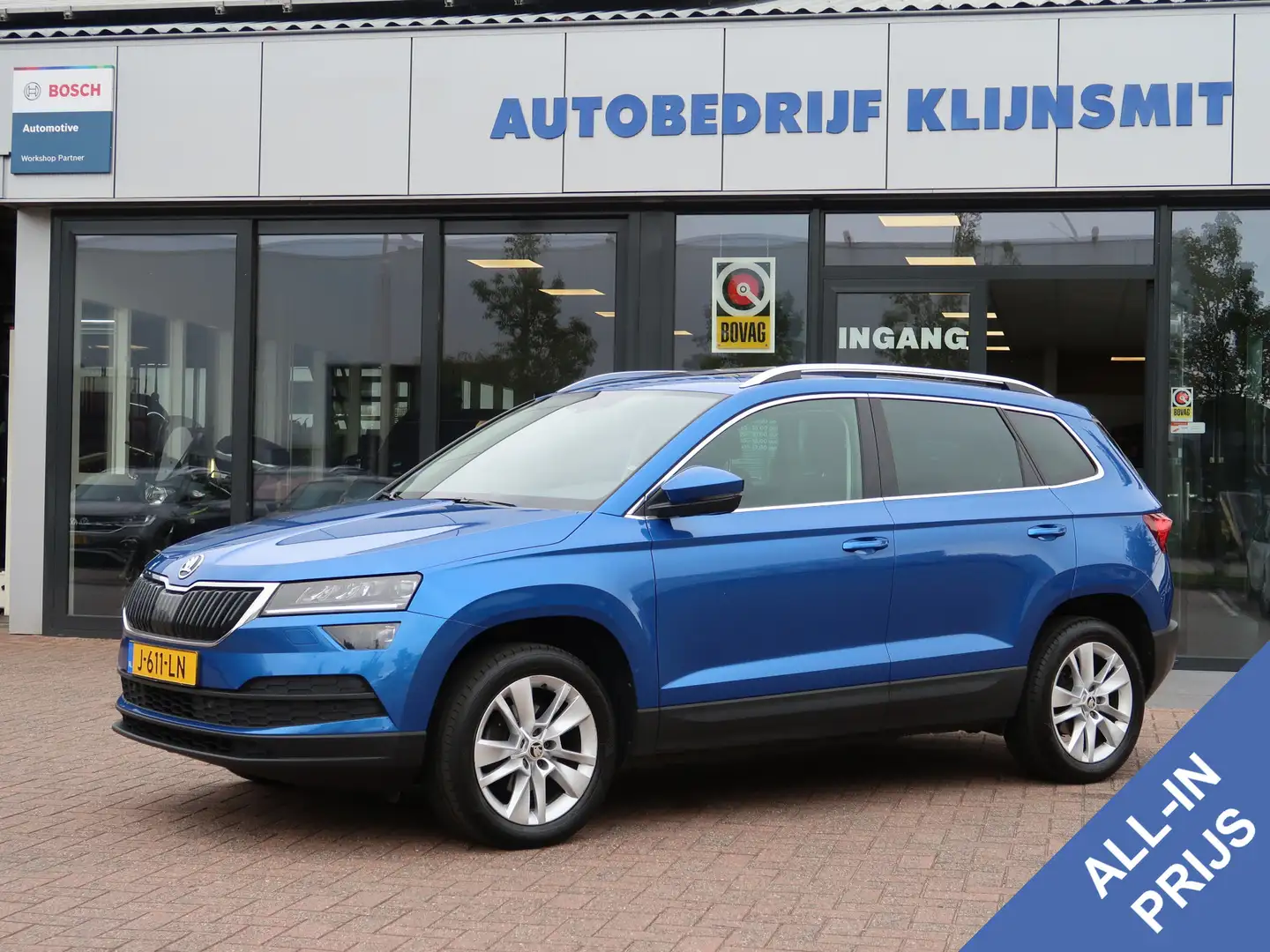 Skoda Karoq 1.0 TSI Business Edition Plus | panorama | trekhaa Blauw - 1