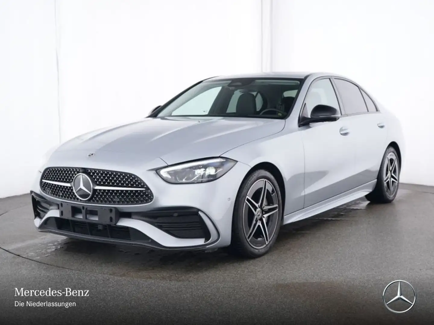 Mercedes-Benz C 200 d AMG+NIGHT+360+LED+TOTW+KEYLESS+9G Silber - 2