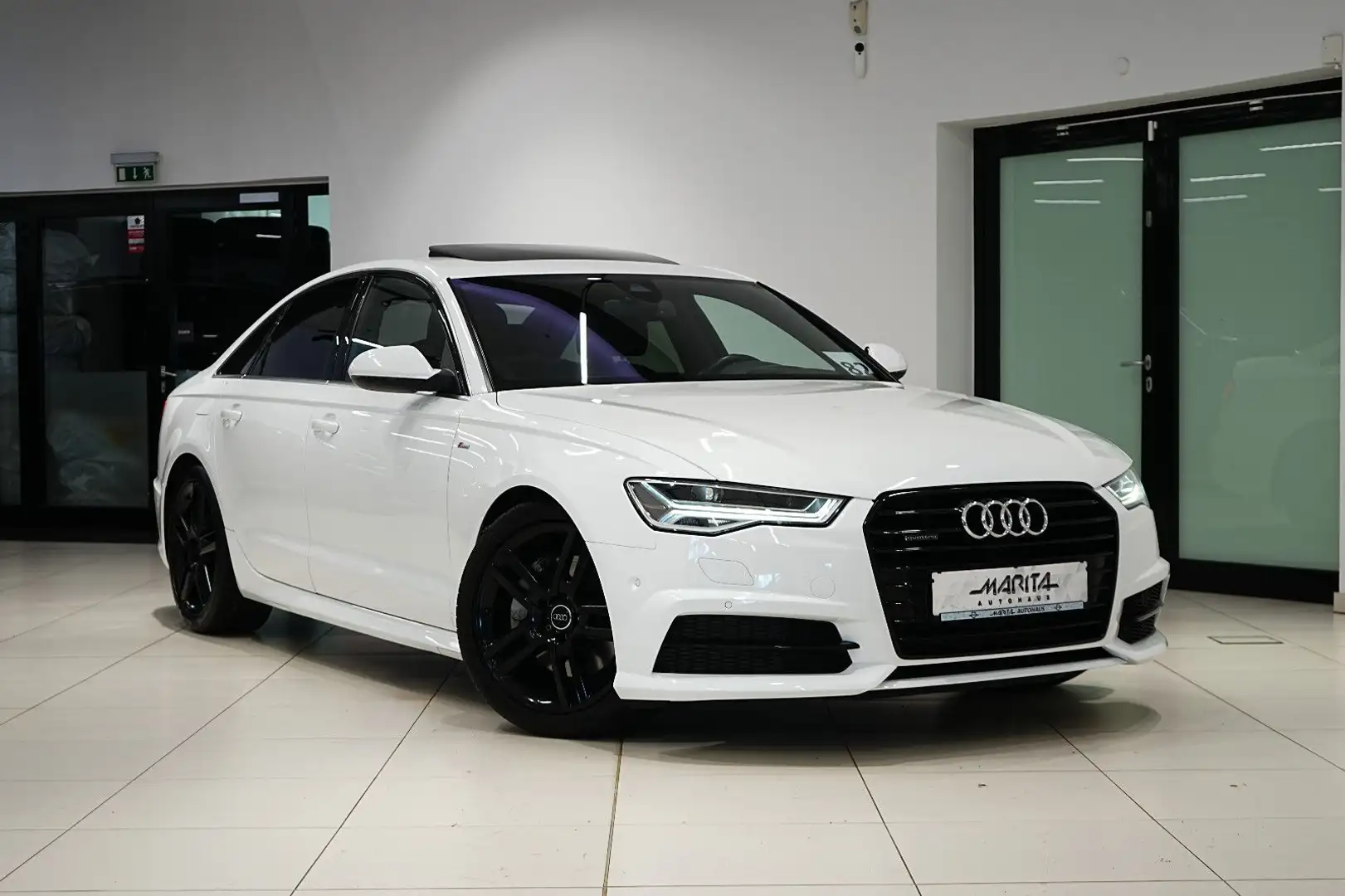 Audi A6 3.0 Lim|S-LINE|HUD|KAMERA|SCHIEBEDACH|MATRIX| Weiß - 1