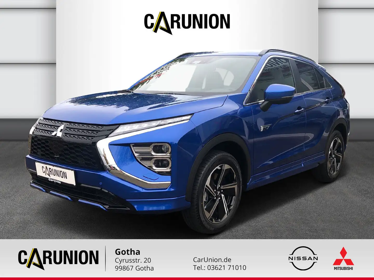 Mitsubishi Eclipse Cross 2.4 Plug-in Hybrid Top NAVI/LEDER Blau - 1
