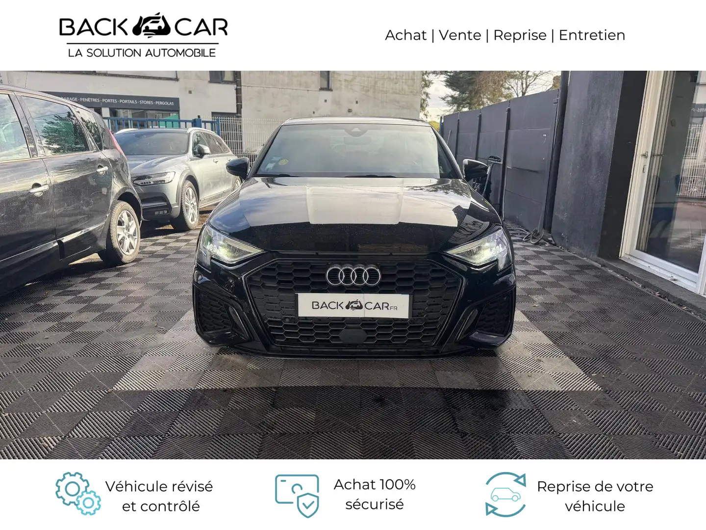 Audi A3 35 TDI 150 S tronic 7 S Line - ENTRETIEN 100% AUDI Noir - 2