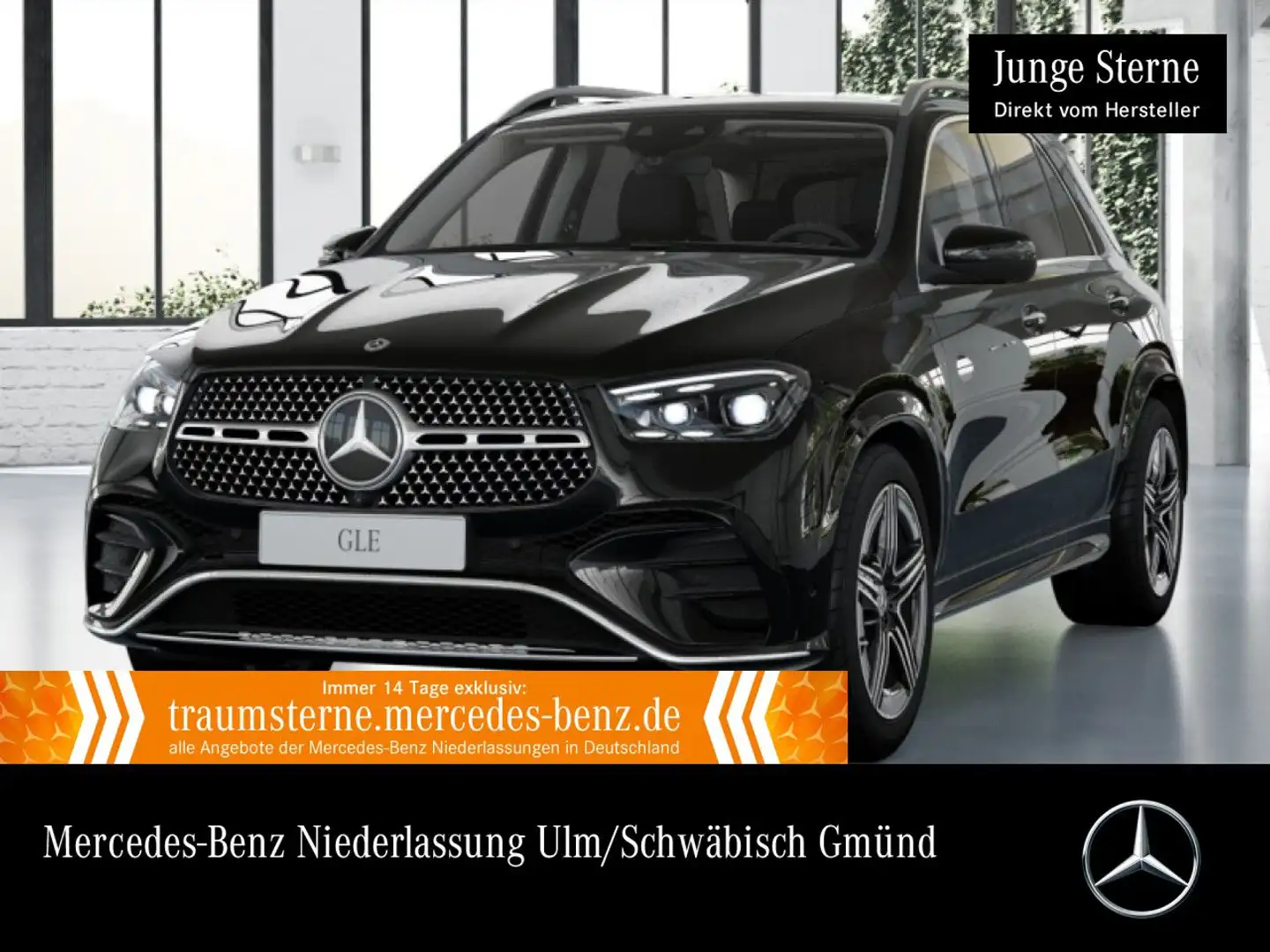 Mercedes-Benz GLE 450 d 4M AMG+PANO+360+AHK+MULTIBEAM+STHZG+SPUR Schwarz - 1