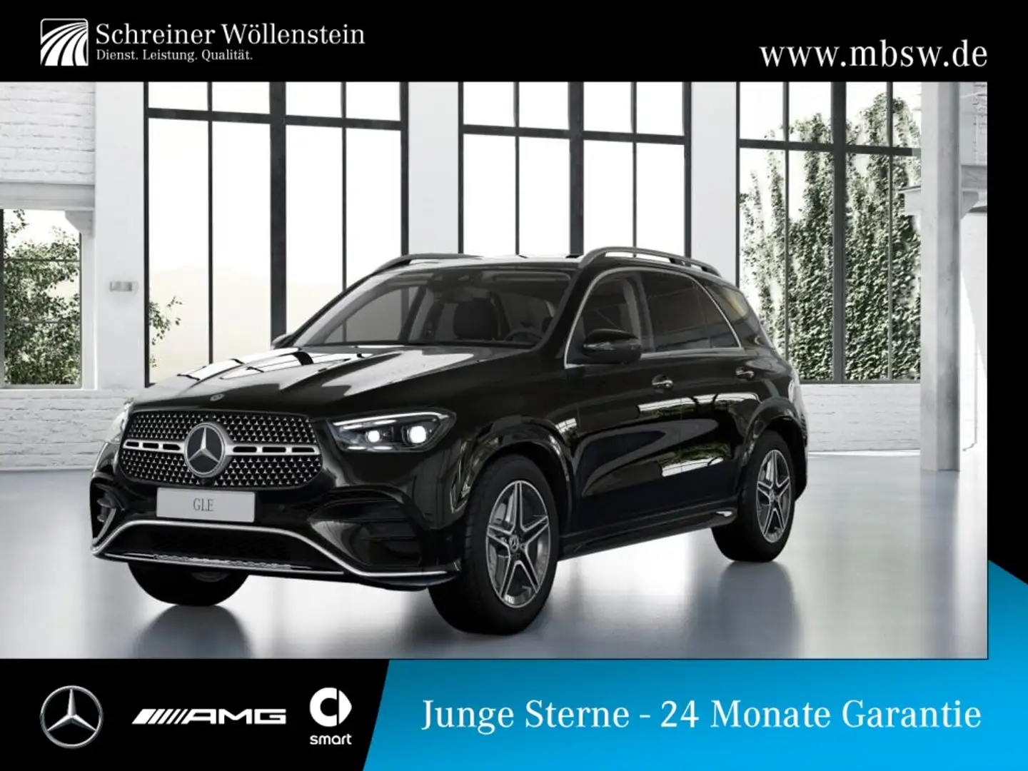 Mercedes-Benz GLE 300 d 4M AMG*Ambi*Burm*MBUX*Mbeam*Wide*AR Schwarz - 1