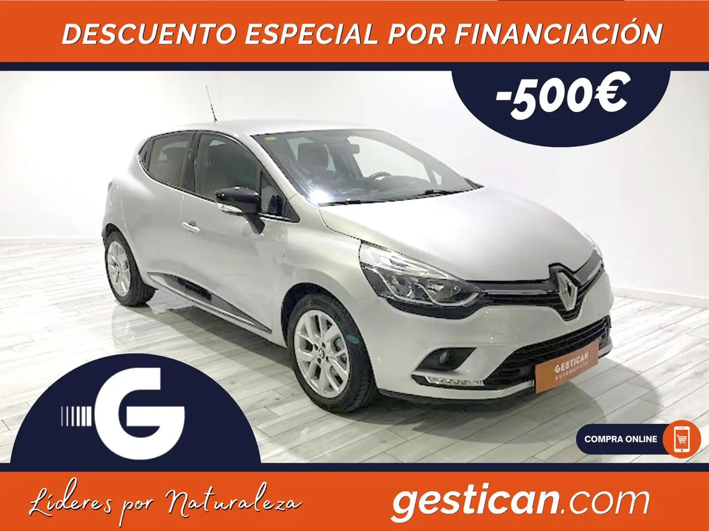 Renault Clio Limited TCe 66kW (90CV) -18 Plateado - 1