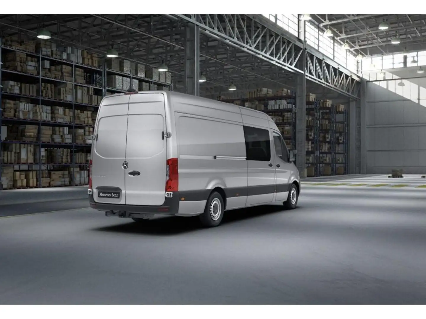 Mercedes-Benz Sprinter 315 MIXTO+L3H2+MAXI+KLIMA+STHZG+AHK3,5T Zilver - 2