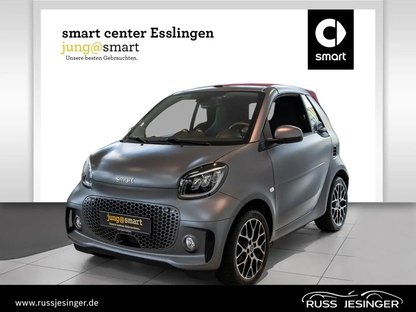 smart forTwo EQ cabrio AUT*Kam.*KlimaA*LED*LM*Navi*PDC Grau - 1