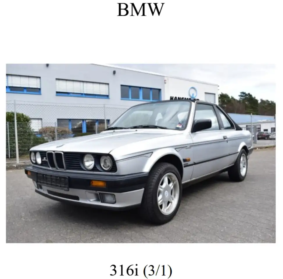 BMW 316 Baur Hardtop-Cabrio 1.Hand H-Abnahme sehr gepflegt, foto 1