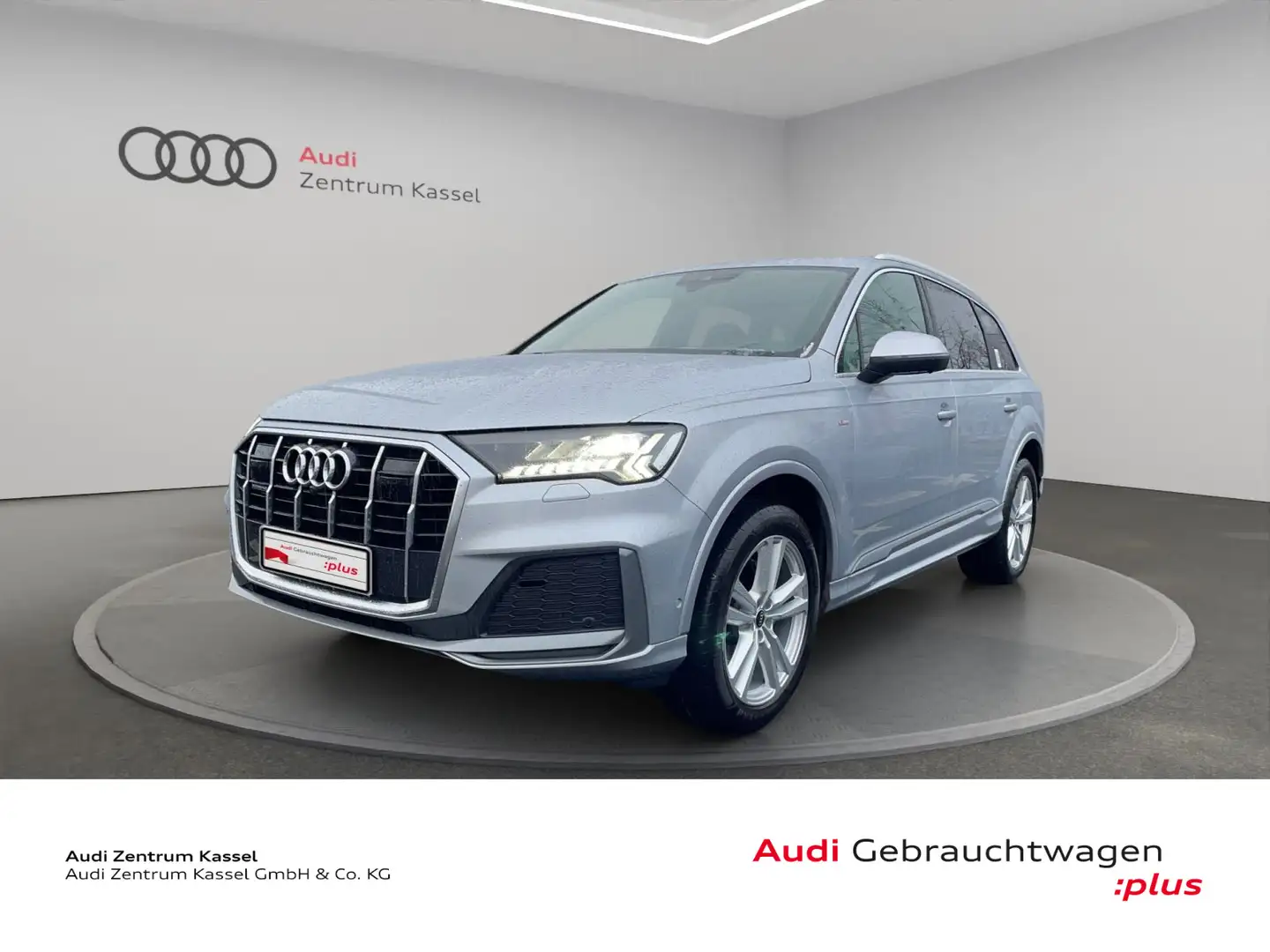 Audi Q7 50 TDI quattro S line Matrix B&O HuD StandHZG Argent - 1