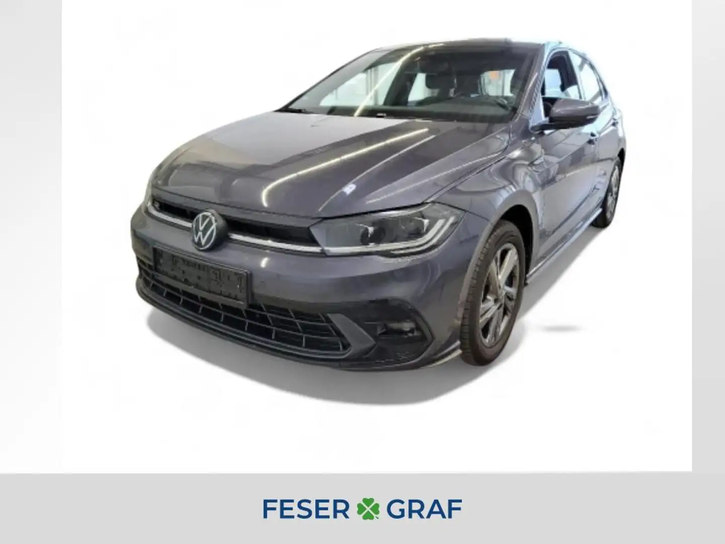Volkswagen Polo 1.0 TSI R-Line DSG/LED/Rear View/Sitzhzg./Navi Grau - 1