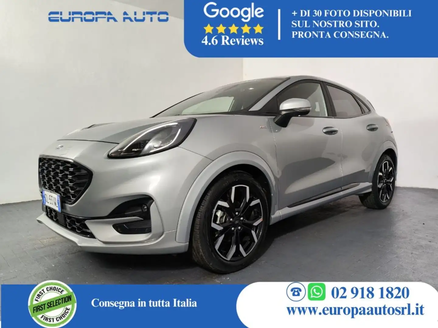 Ford Puma 1.0 EcoBoost Hybrid 125 CV S&S aut. ST-Line X Grigio - 1