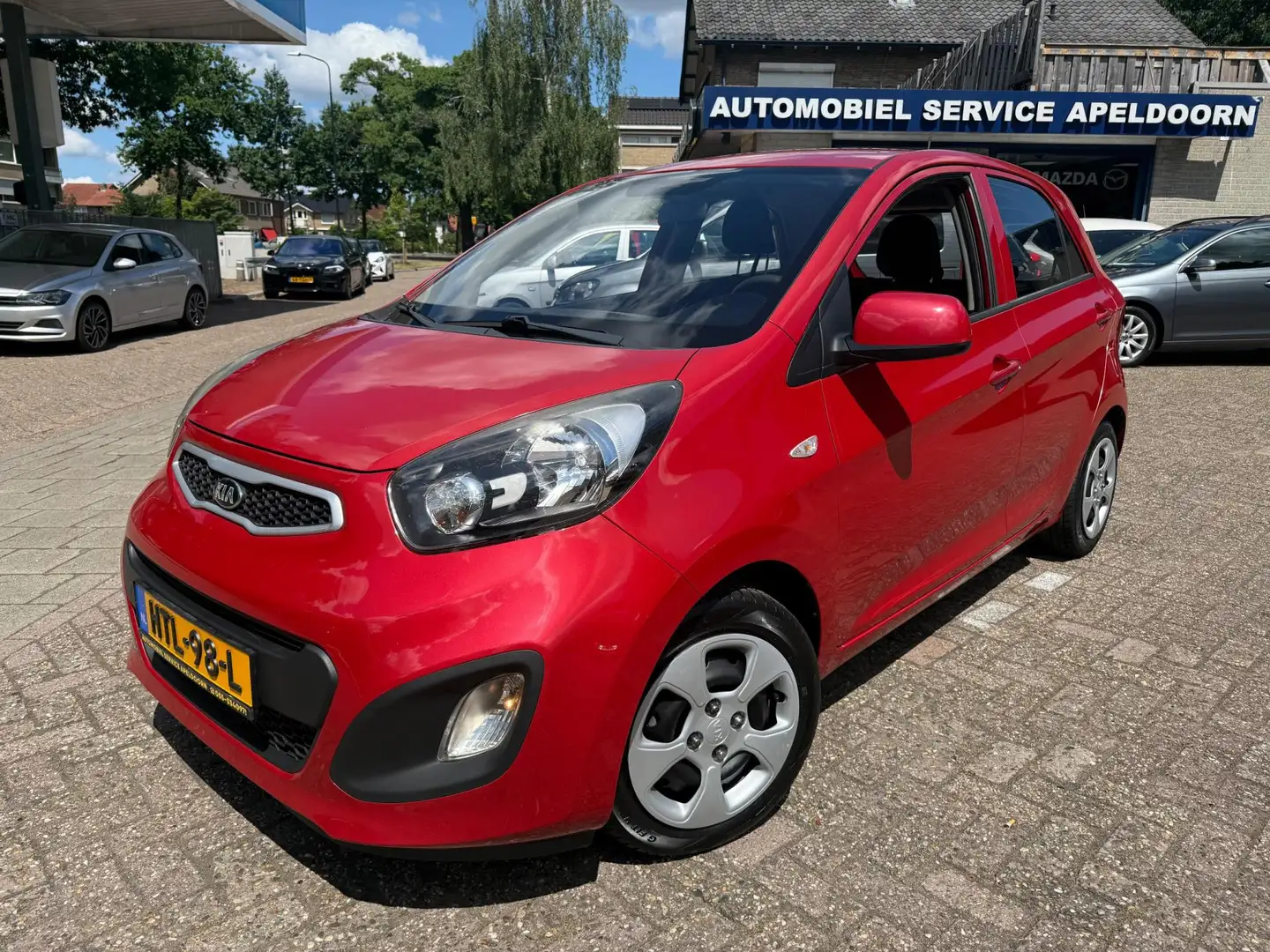 Kia Picanto 1.0 CVVT ComfortLine *AIRCO*NW.APK*ELEKTR. RAMEN*S Rouge - 1
