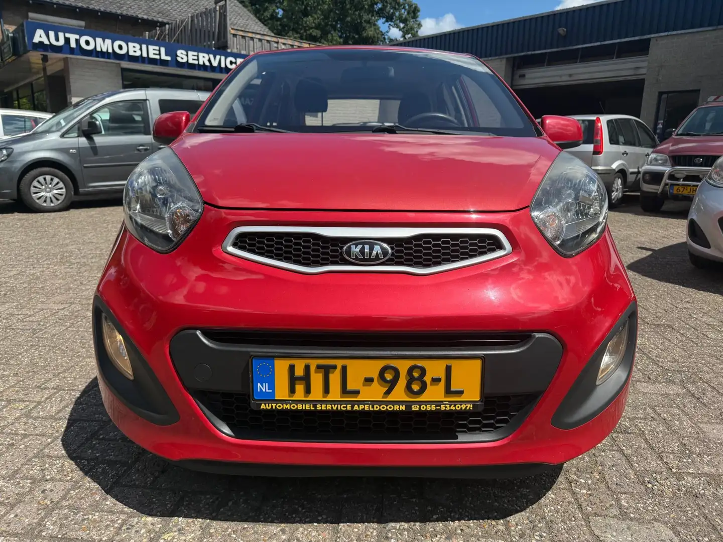 Kia Picanto 1.0 CVVT ComfortLine *AIRCO*NW.APK*ELEKTR. RAMEN*S Rouge - 2