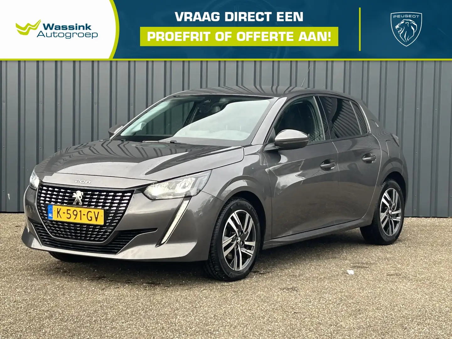 Peugeot 208 1.2 Turbo 100pk Allure | Camera | Navi | Cruise Co Grau - 1