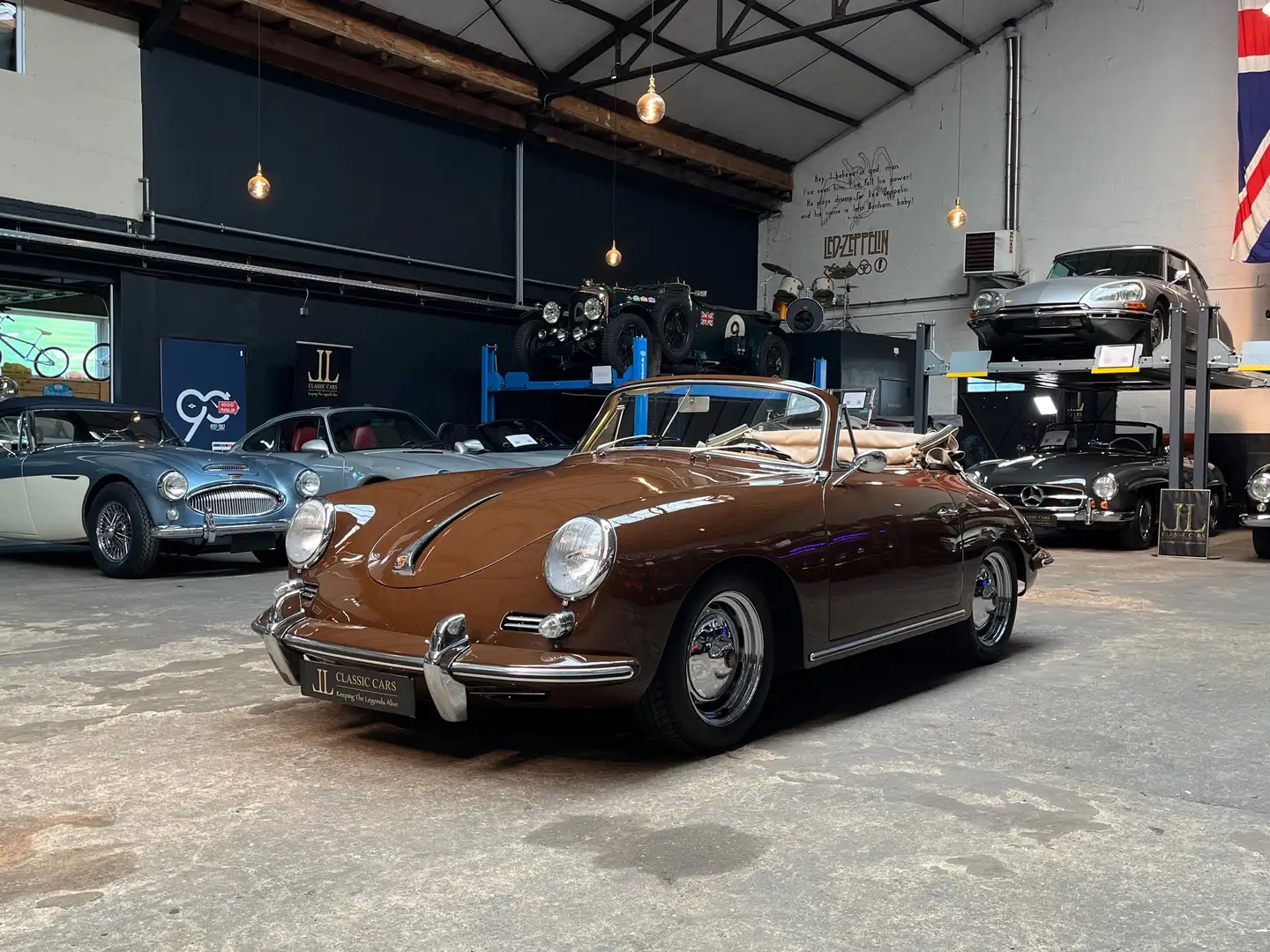 Porsche 356 Super 90 Cabriolet Brun - 1