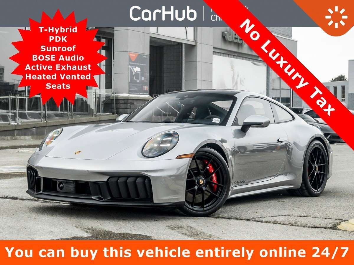 2026 Porsche 911 Carrera GTS 4 T-Hybrid PDK Sunroof BOSE Audio Acti