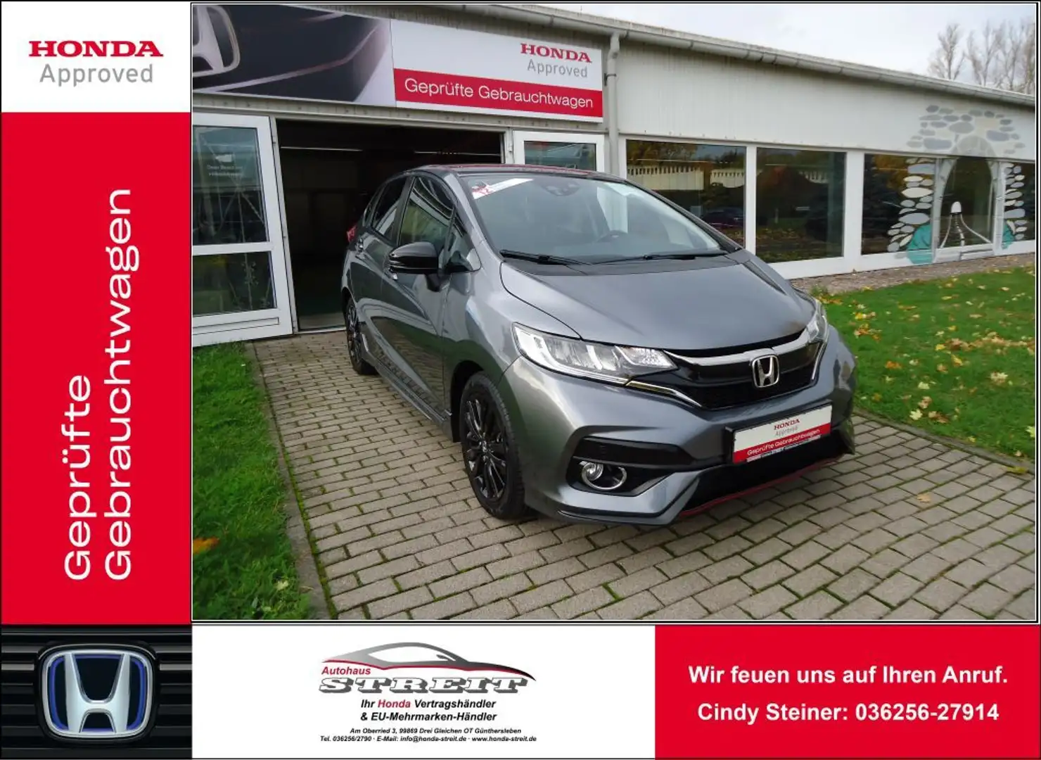 Honda Jazz 1.5 i-VTEC Dynamic 130PS*AHK*Navi*Klima*Alu... Grau - 1