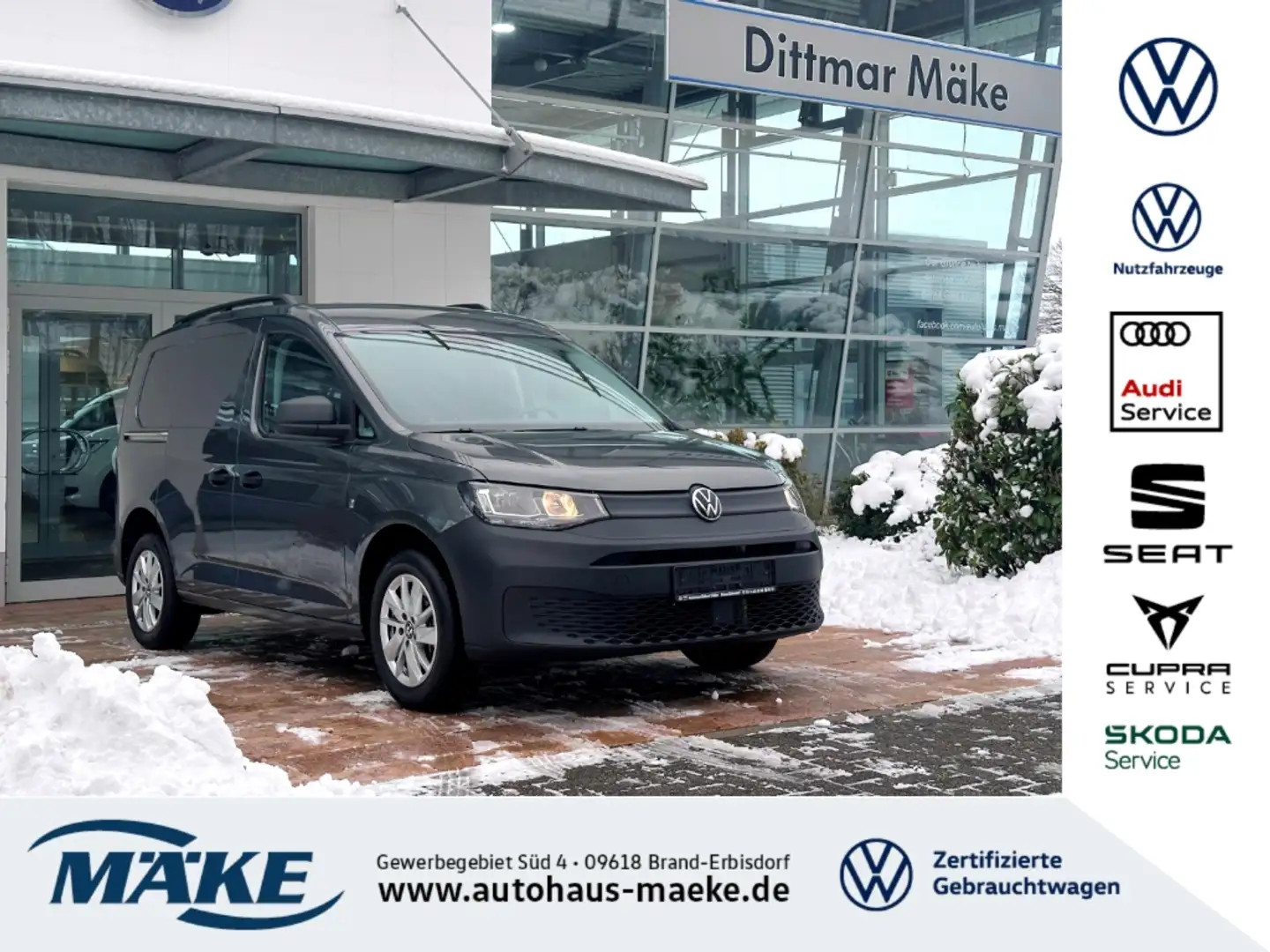 Volkswagen Caddy Cargo 2.0 TDI 4motion AHZV PDC GRA ALU NAV Grau - 1