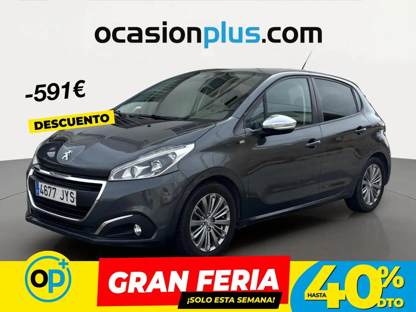 Peugeot 208 1.2 PureTech Style 82 Gris - 1