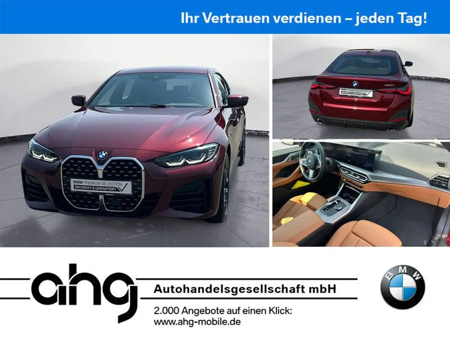 BMW 420 M Sportpaket Klimaaut. AHK HIFI Rot - 1
