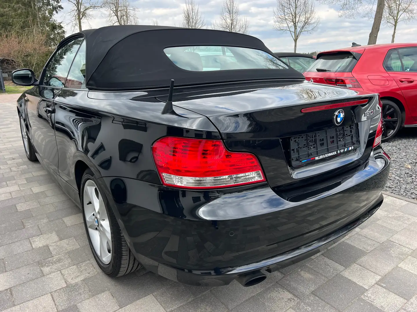 BMW 120 120i Cabrio Automatik Xenon Leder Scheckheft Pdc Schwarz - 2