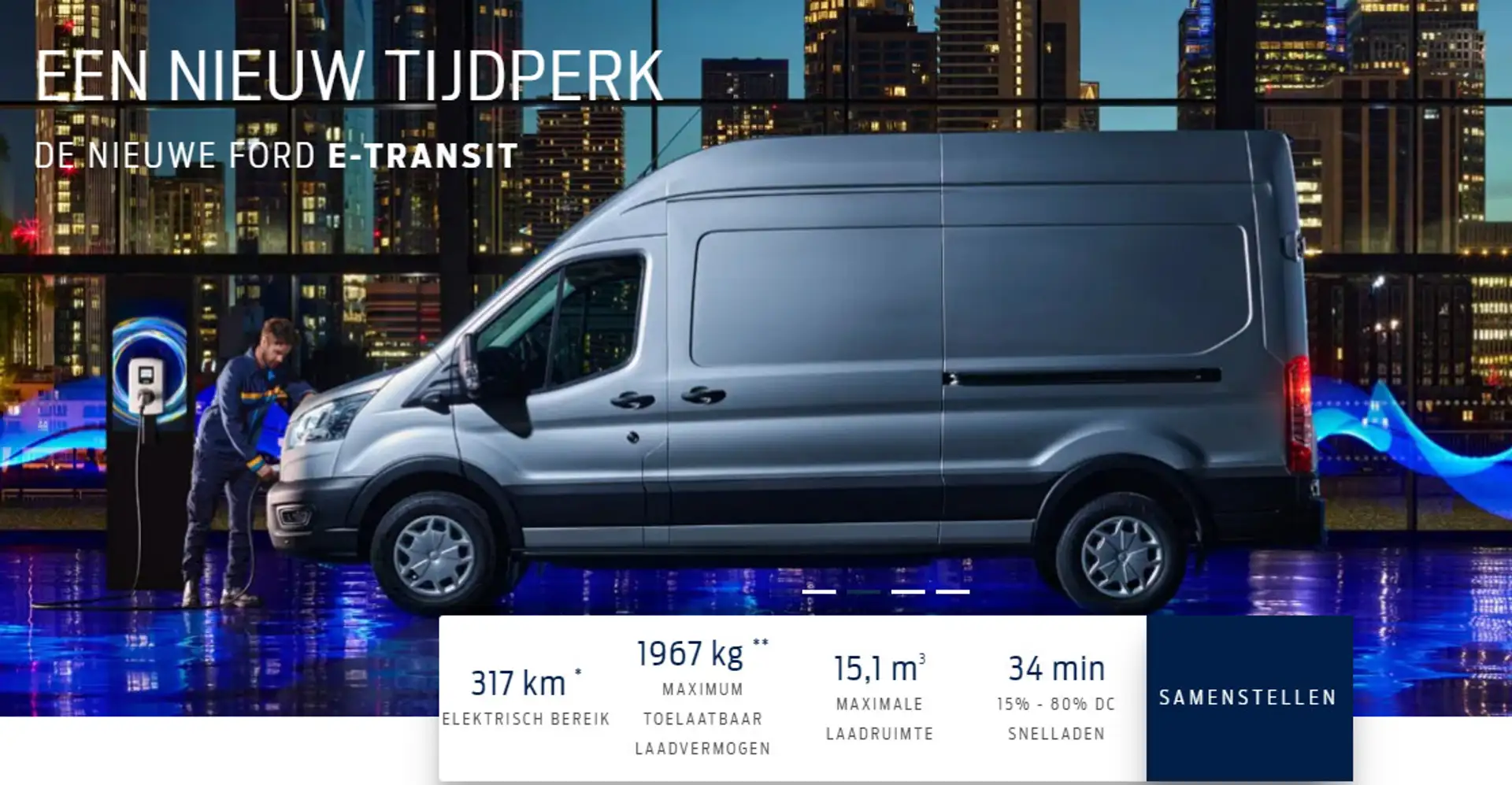 Ford E-Transit 350 L2H2 Trend 68 kWh (te bestellen) Grau - 2