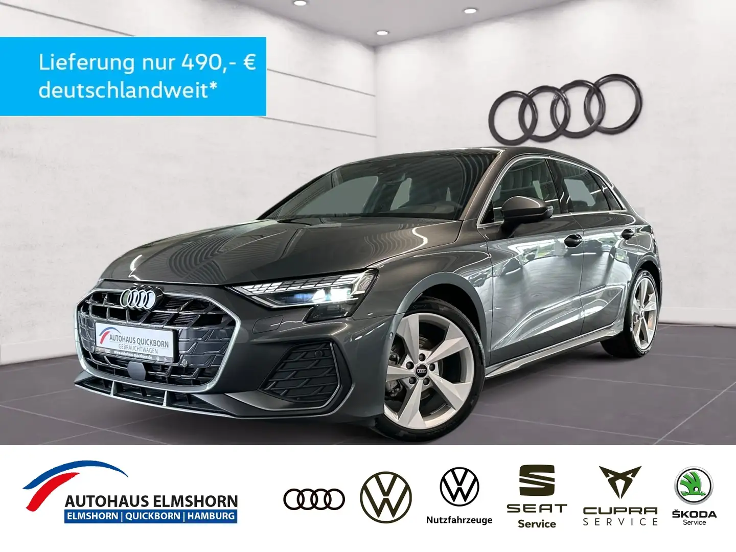 Audi A3 Sportback 35 TDI S line S tronic MATRIX PANO KAME Grau - 1