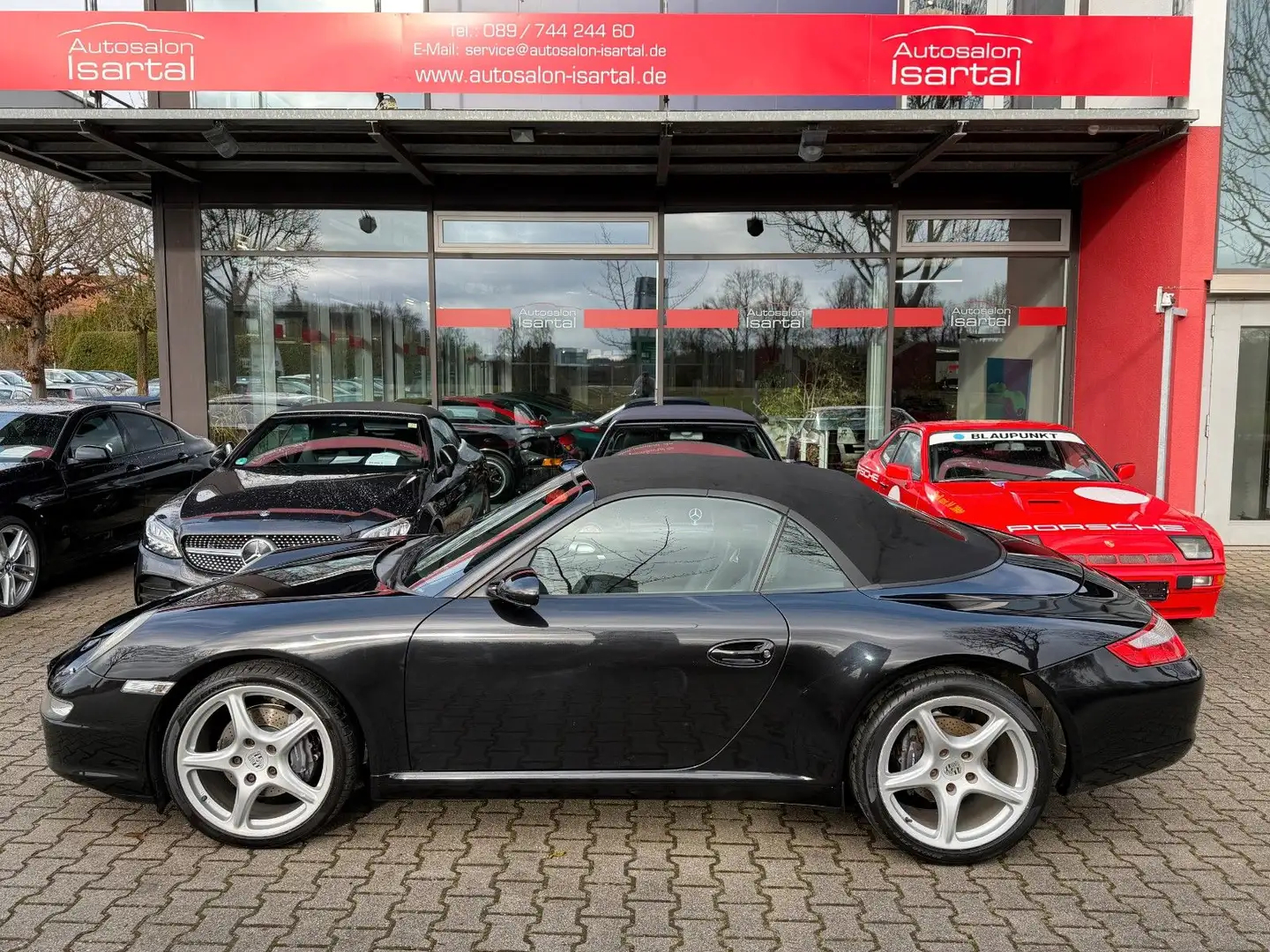 Porsche 997 Carrera 2 Cabrio-  dt.  2. Hand- gr. KD neu! Schwarz - 1