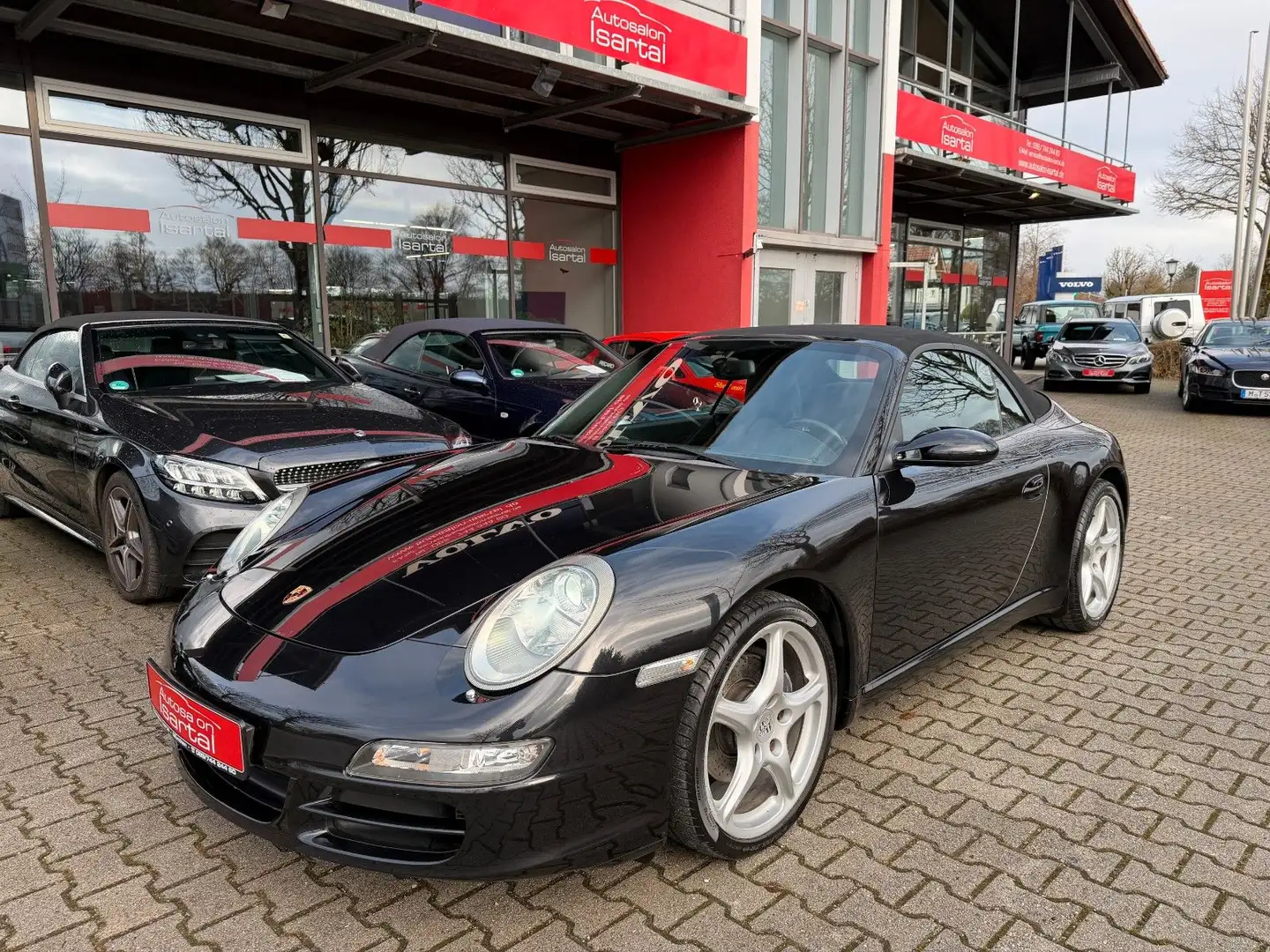 Porsche 997 Carrera 2 Cabrio-  dt.  2. Hand- gr. KD neu! Schwarz - 2