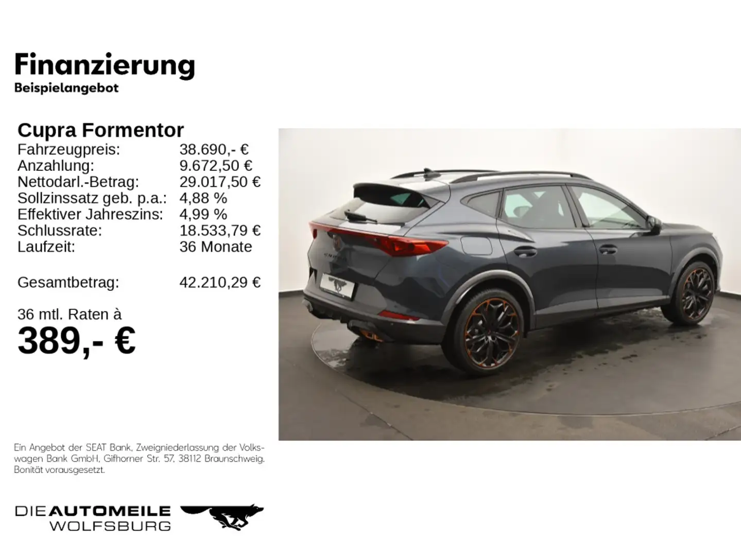 CUPRA Formentor 1.4 TSI DSG eHybrid VZ Grau - 2