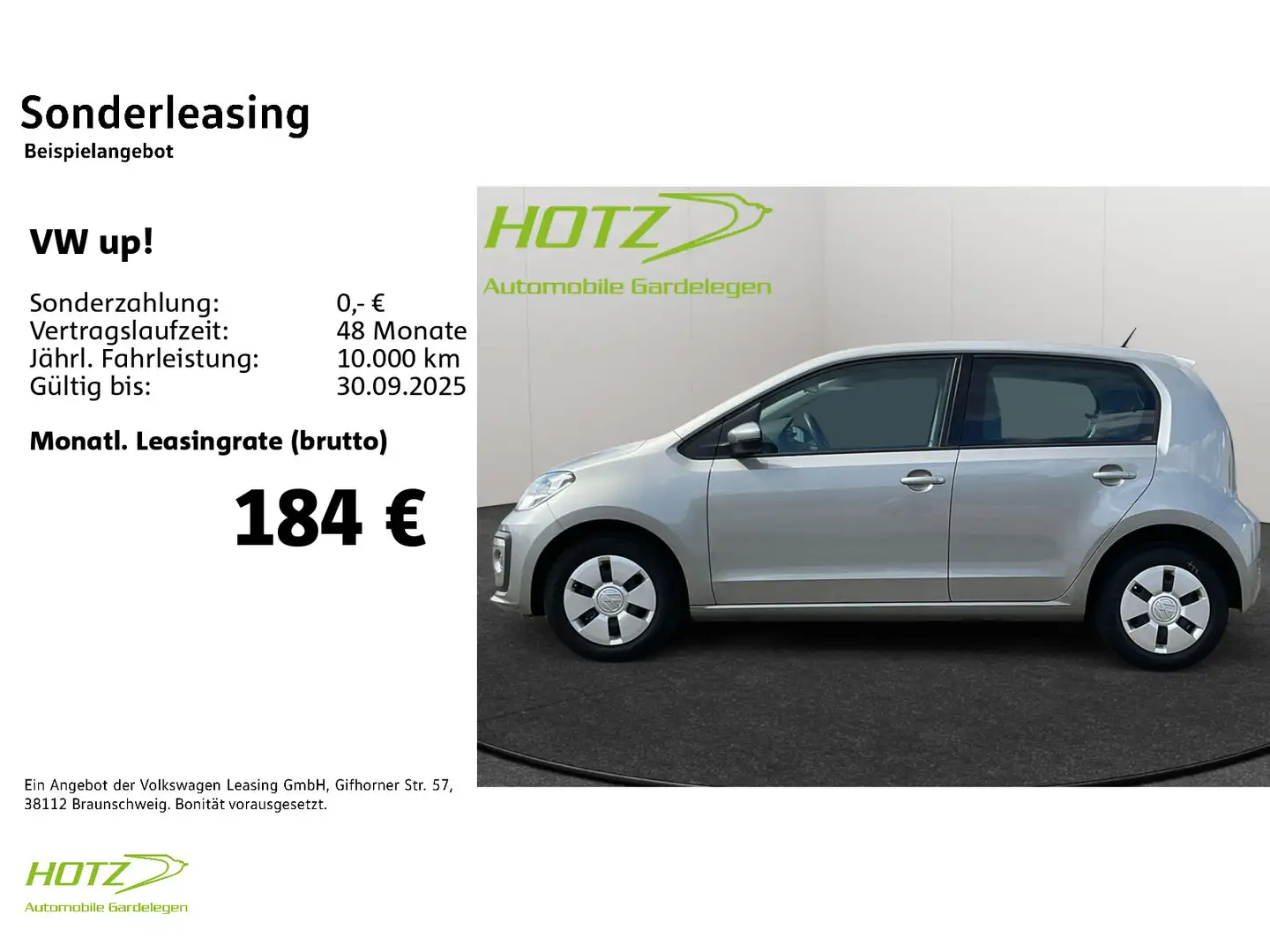 Volkswagen up! 1.0 Klima/Sitzh Srebrny - 2