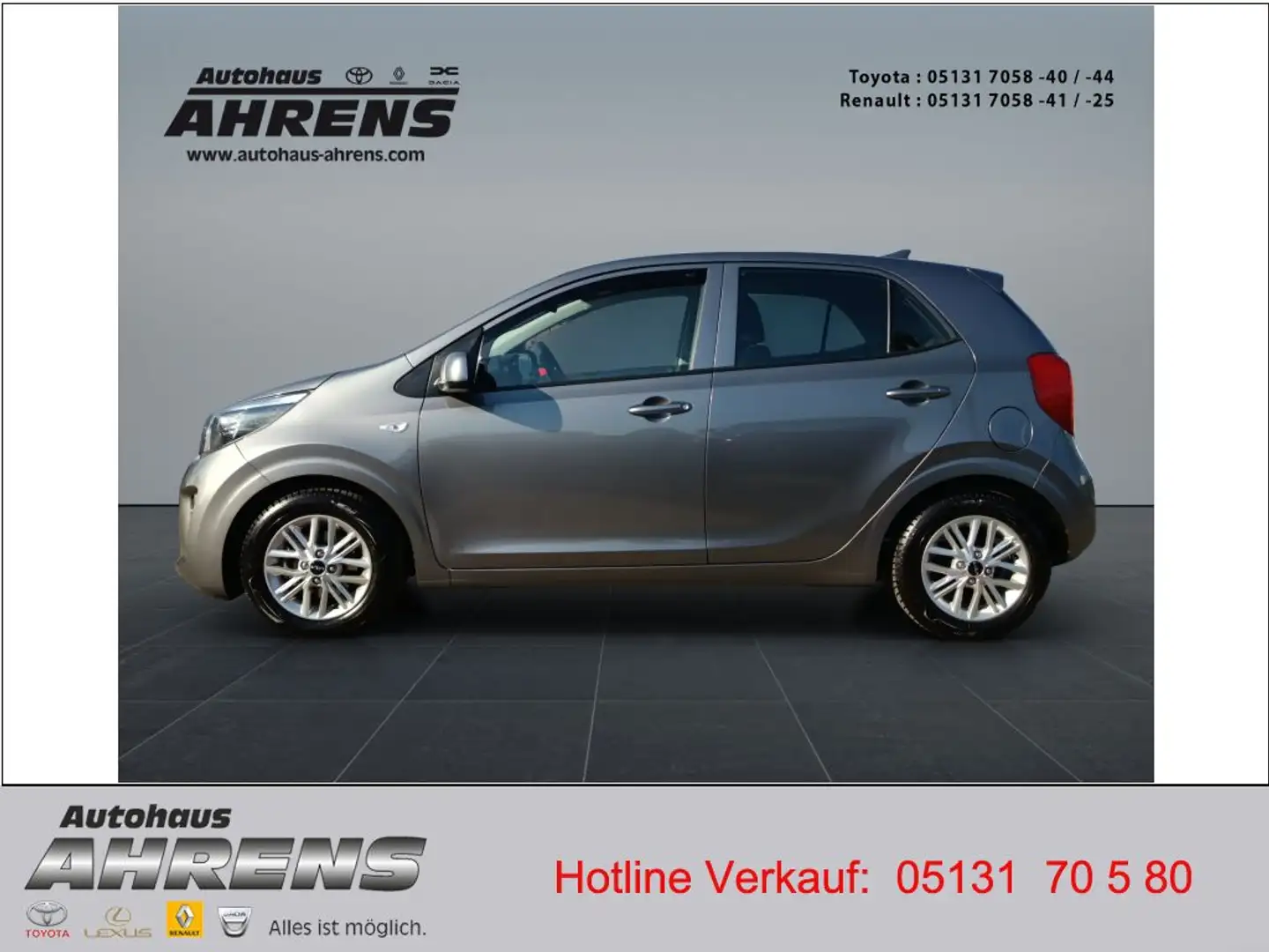 Kia Picanto 1.0 Edition 7 wenig KM Rückfahrkamera Grau - 2