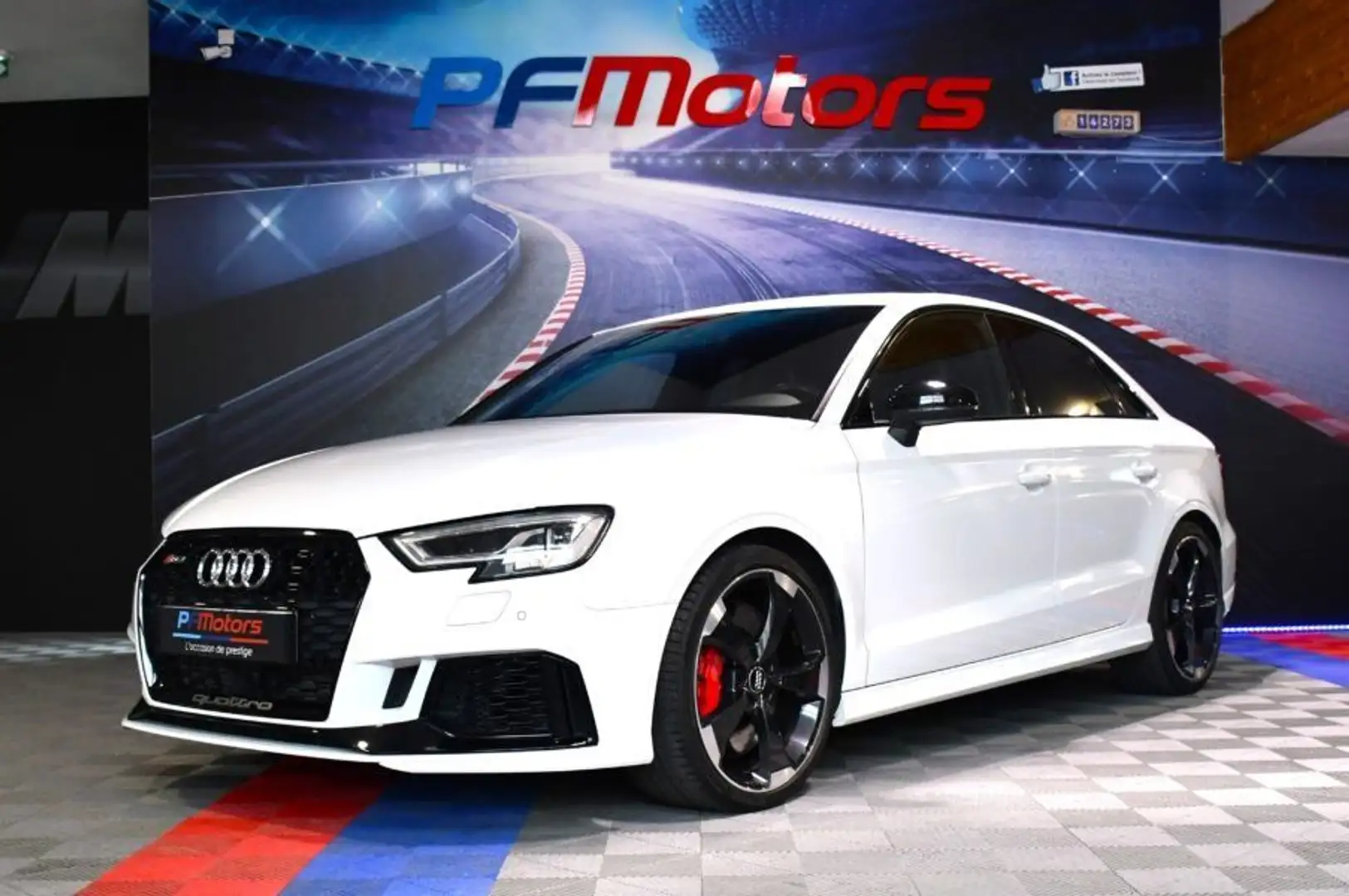 Audi RS3 Berline 2.5 TFSI 400 Quattro S-Tronic 7 GPS Virtua Blanc - 1