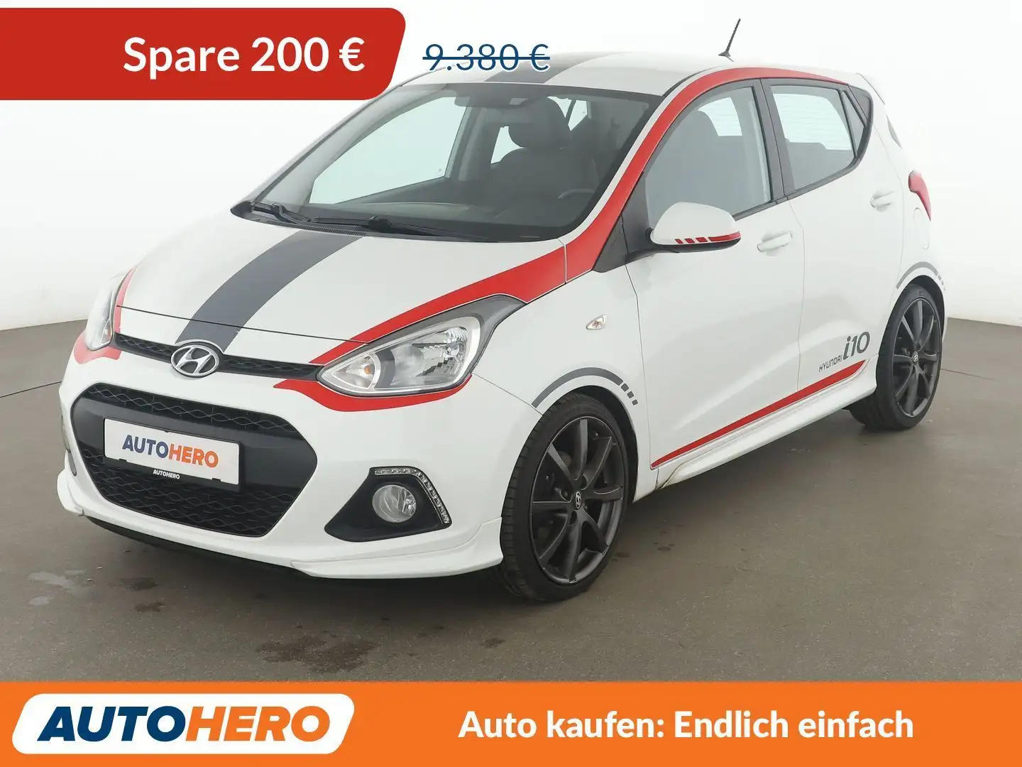 Hyundai i10 1.2 Sport*SHZ*KLIMA*TEMPO*GARANTIE* Weiß - 1