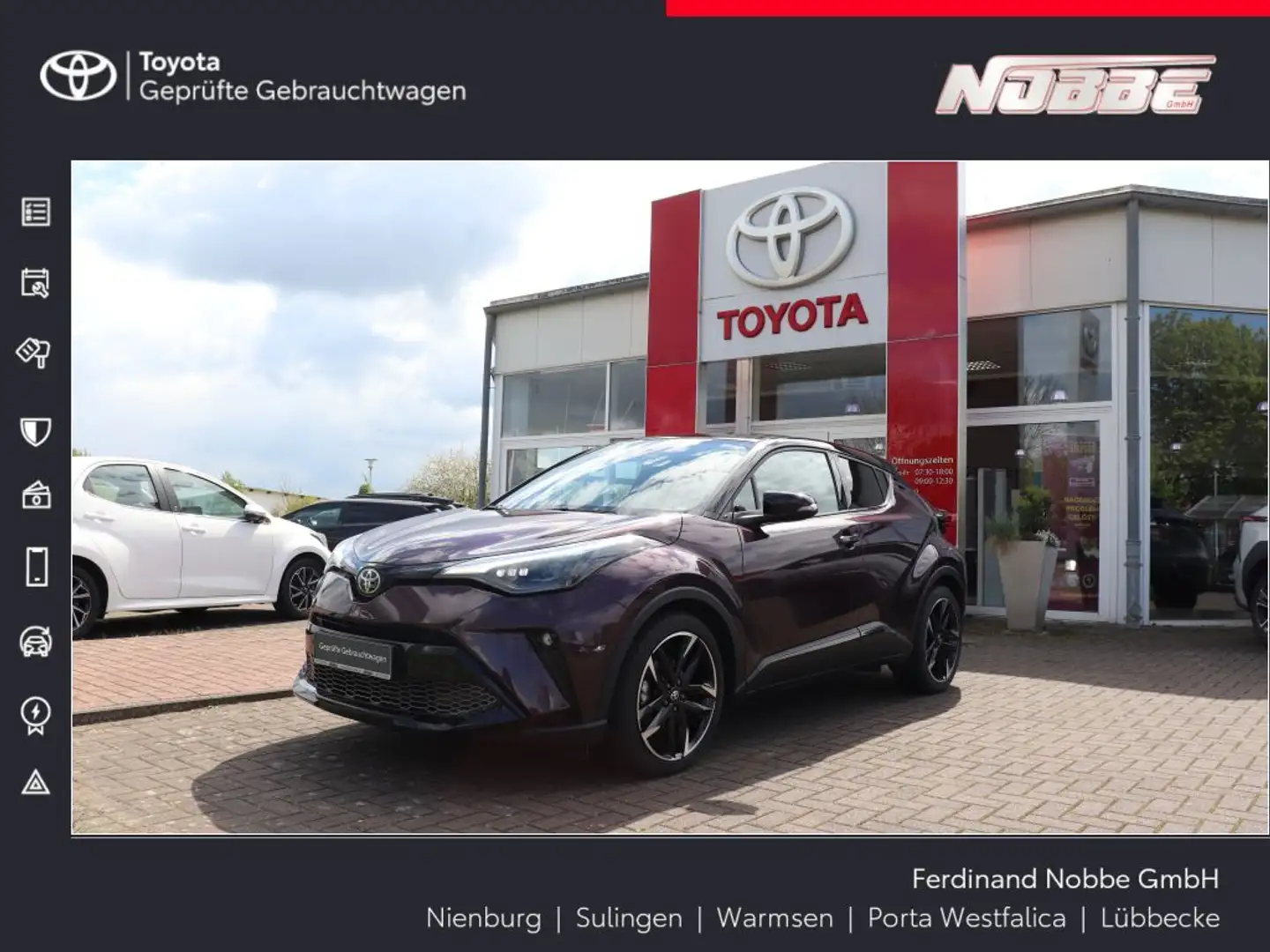 Toyota C-HR 2.0 Hybrid GR Sport Burdeos - 1