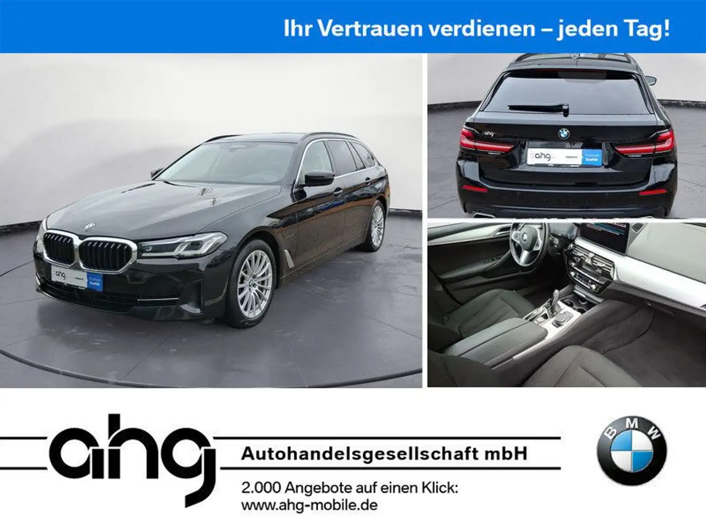 BMW 530 e Touring Innovationsp. Aut. Klimaaut. AHK Schwarz - 1