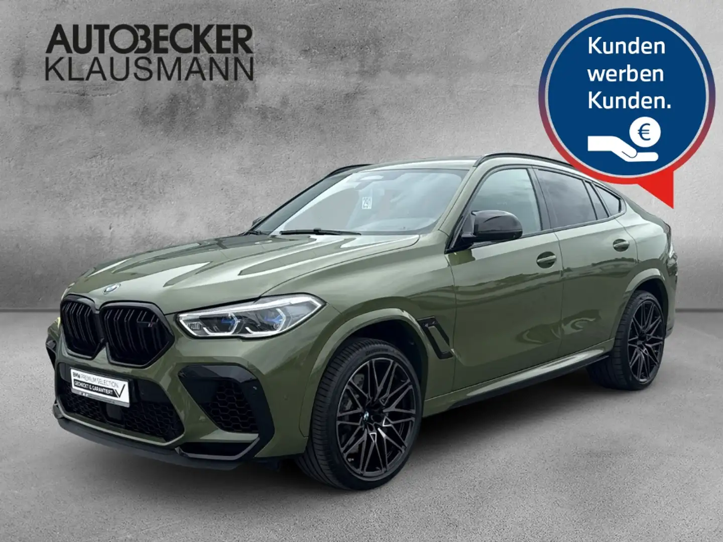 BMW X6 M Competition Sportpaket HUD AD AHK-klappbar Monitor Grün - 1