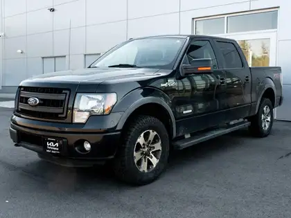 Black 2014 Ford F-150 FX4 SuperCrew 4WD Pickup Truck Four-Wheel Drive 6-Speed Automatic