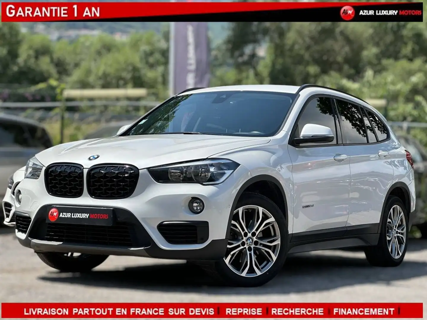 BMW X1 II (F48) sDrive18d 150ch Business Design Blanc - 1