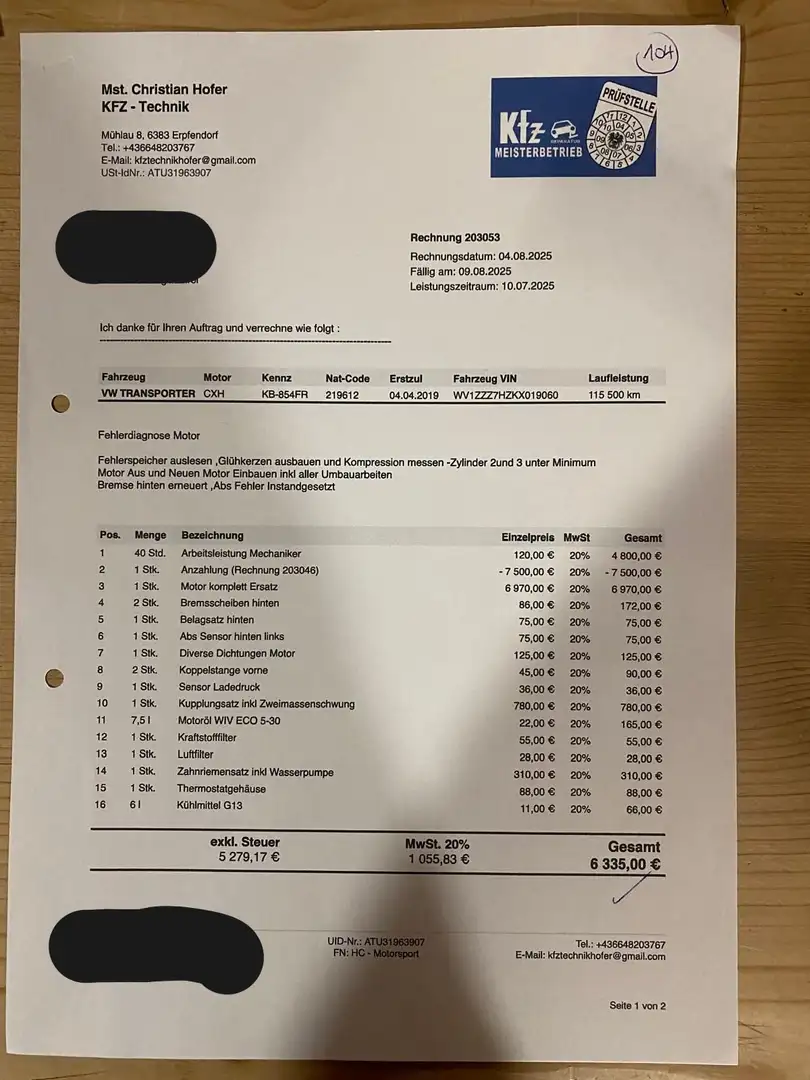 Volkswagen T6 Transporter Kasten 4Motion Grün - 2