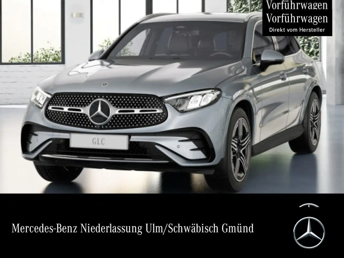 Mercedes-Benz GLC 200 4M AMG+360+AHK+LED+TOTW+KEYLESS+9G Silber - 1
